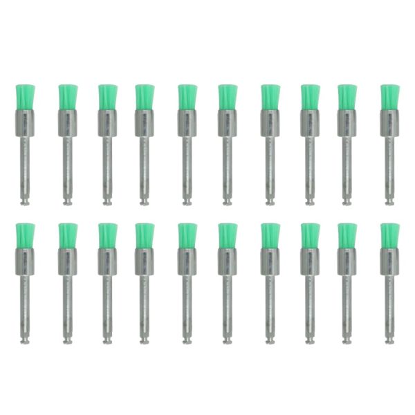 Cepillo De Robinson Spazzo / Copa Pequeña Soft Verde Indusbello 20 Unidades